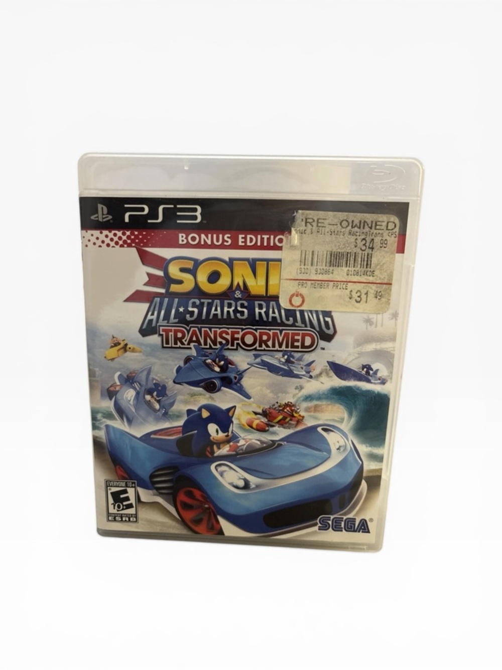 Sonic & All-Stars Racing Transformed -- Bonus Edition (Sony PlayStation 3, 2012)